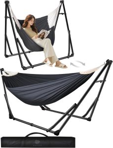 ANYOO Hamac et Chaise avec Support Pliable